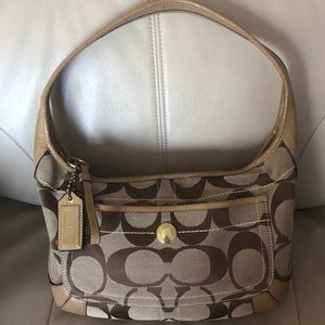 Coach Canvas Hobo tote bag
